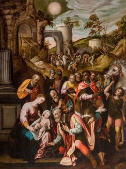 Adoración de los Reyes Magos' ha vuelto al Museo de Zaragoza tras su restauración