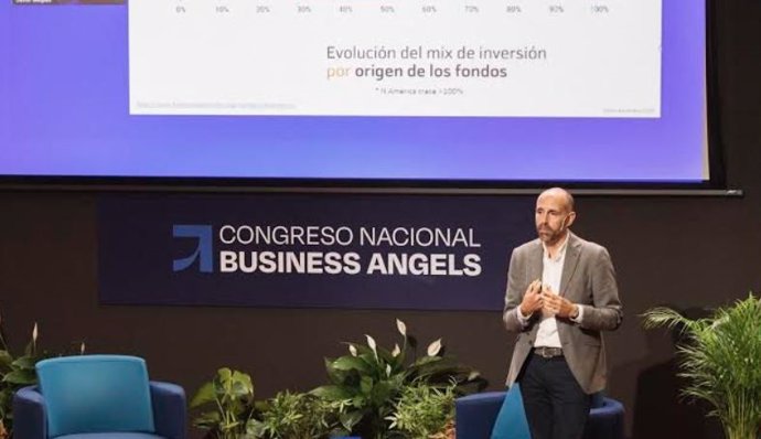 Javier Megias, Director del Startup Program de la Fundación Bankinter durante el Congreso Nacional de Business Angels 2020