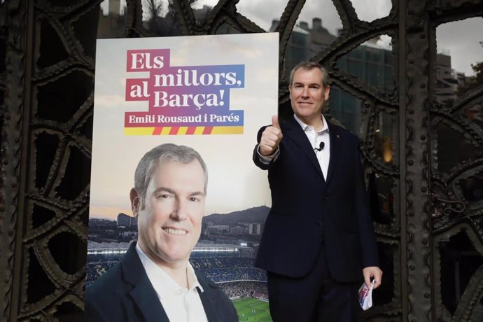 El precandidato a la presidencia del FC Barcelona Emili Rousaud, líder de la candidatura 'Els millors, al Bara!'