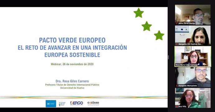 El Pacto Verde Europeo marca el webinar organizado por el Centro de Información Europea de la Diputación. 