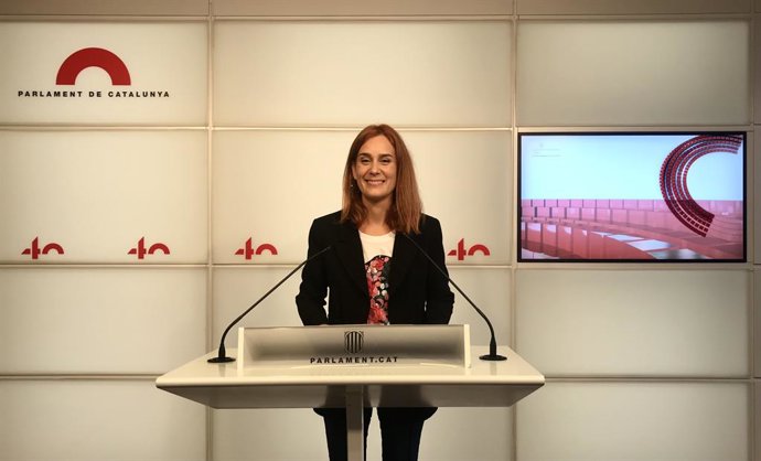 La líder dels comuns al Parlament, Jéssica Albiach.