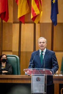 El alcalde de Zaragoza, Jorge Azcón