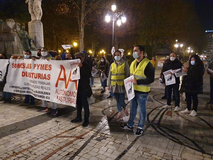 Manifestación de Autónomos por Asturias