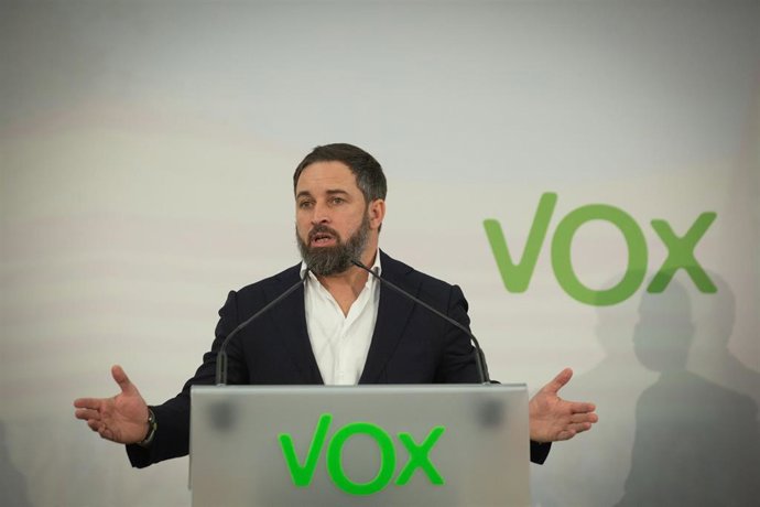 El líder de Vox, Santiago Abascal.