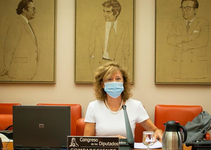 La subgobernadora del Banco de España, Margarita Delgado, comparece ante la Comisión para la Transición Ecológica del Congreso