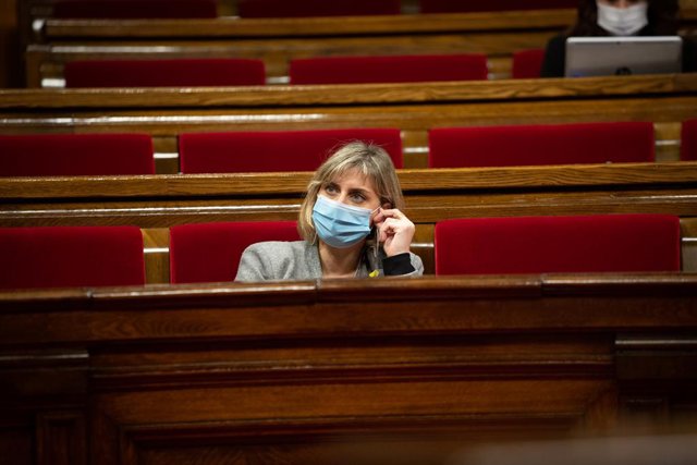 La consellera de Salut de la Generalitat, Alba Vergés, en una sessió de control al Parlament. Barcelona, Catalunya (Espanya), 4 de novembre del 2020. 