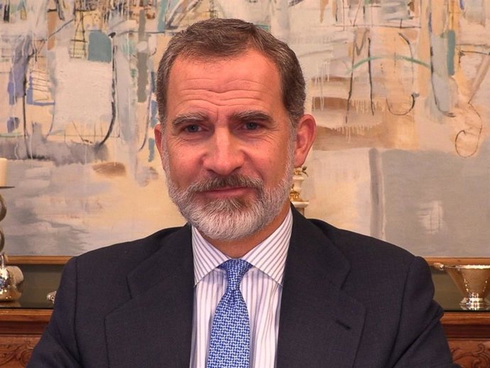 El Rey ha reaparecido de modo telemático para cumplir su agenda desde el Palacio de la Zarzuela