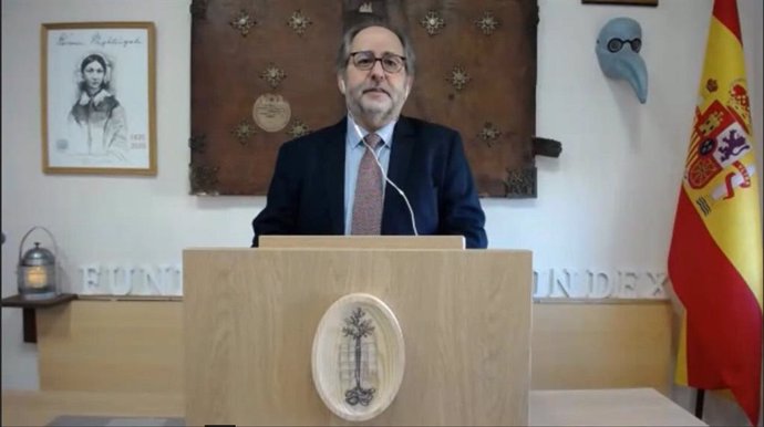 Manuel Amezcua de la Fundación Index en la inauguración oficial