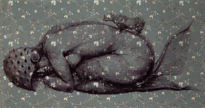 "Sueño de Sirena", 2016 - Roberto Fabelo (Camagüey, Cuba, 1950)