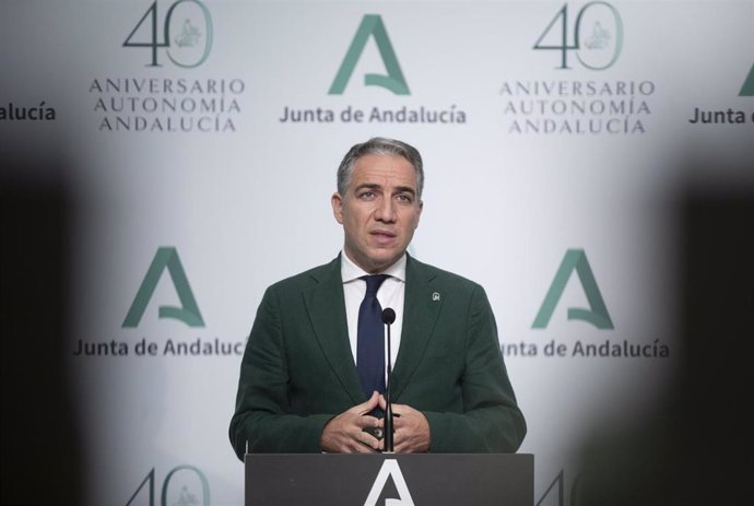 El consejero de Presidencia de la Junta de Andalucía, Elías Bendodo
