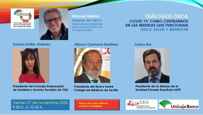 Imagen del debate virtual celebrado por la CEA sobre los diálogos para alcancar la Agenda 2030.