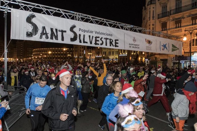 Imagen de archivo de la edición 2017 de la San Silvestre de Valencia 