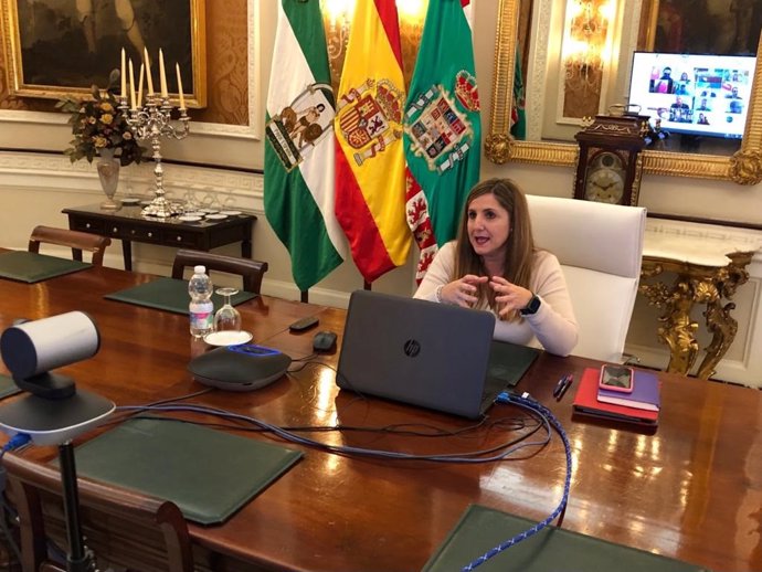 Irene García reunida para coordinar los fondosl Next Generation