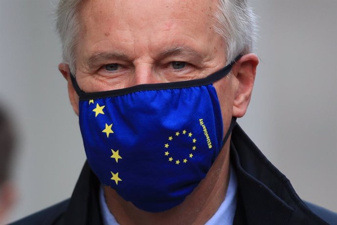 09 November 2020, England, London: European Commission's Head of Task Force for Relations with the United Kingdom Michel Barnier arrives in Westminster to attend meetings with the UK government, as efforts continue to strike a post-Brexit trade deal. Ph