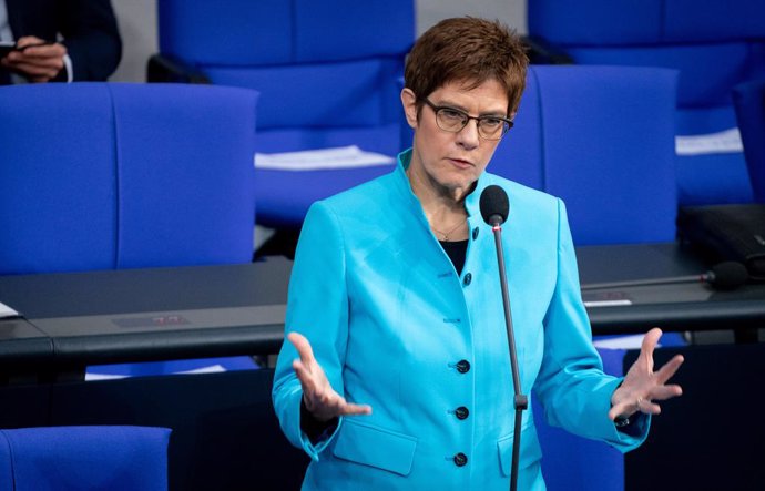 La ministra de Defensa alemana, Annegret Kramp-Karrenbauer.