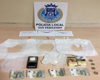 Policía Local desarticula un punto de venta de cocaína en San Fernando (Cádiz) y con distribución a domicilio