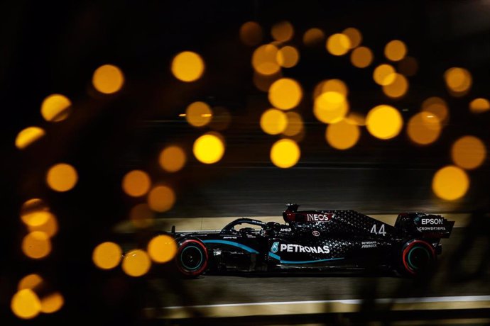 Lewis Hamilton en el Gran Premio de Baréin