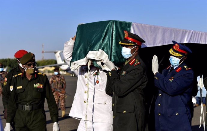 Funeral del ex primer ministro de Sudán Sadiq al Mahdi