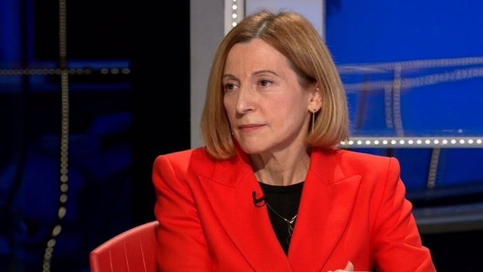 La expresidenta del Parlament y condenada por el 1-O, Carme Forcadell, en una entrevista en el programa FAQS de TV3.