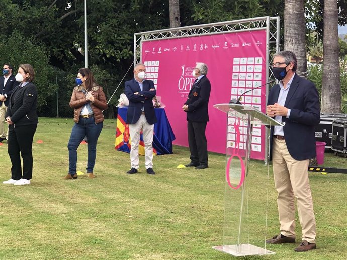 Francisco Salado clausura el Andalucía Costa del Sol Open de España que se celebra en el Real Club Guadalmina