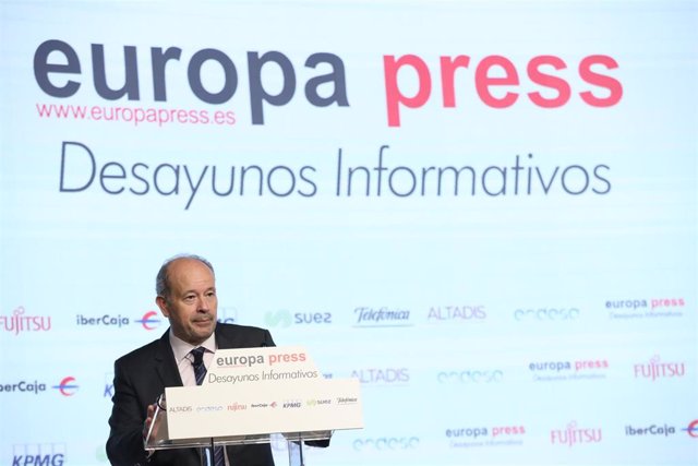 El ministro de Justicia, Juan Carlos Campo, protagoniza un desayuno informativo de Europa Press, en el Auditorio El Beatriz de Madrid (España), a 30 de noviembre de 2020.