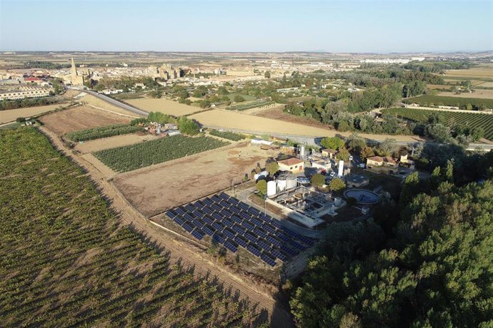 Instalación fotovoltaica en la depuradora de Tafalla-Olite