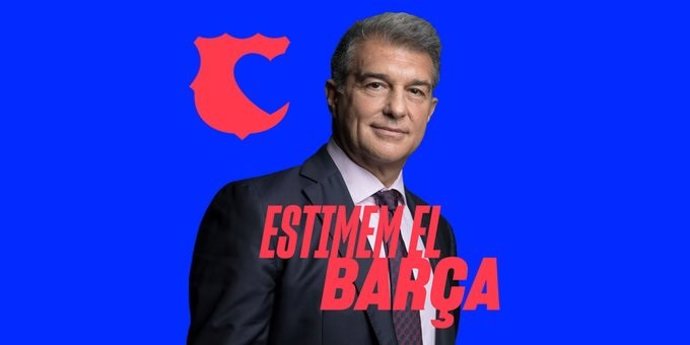 L'expresident del FC Barcelona Joan Laporta presenta la campanya 'Estimem el Bara'.