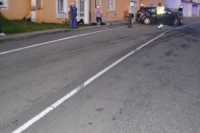 Accidente de tráfico en Cedeira (A Coruña).