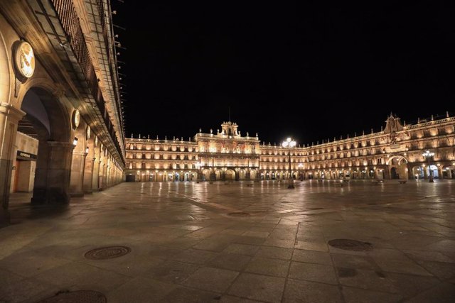 Imagen de archivo de la Plaza Mayor de Salamanca.