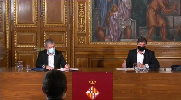Jaume Collboni i Antonio Cañete signen el conveni
