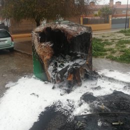 Identificados tres menores por quemar varios contenedores en Ciempozuelos