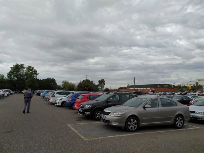 Aparcamiento del Hospital Universitario Reina Sofía de Córdoba.