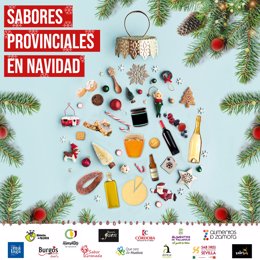 Cartel de la campaña 'Sabores provinciales en Navidad'