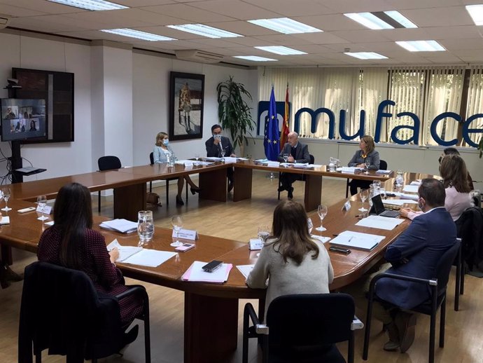 Imagen de 28 de octubre de una reunión del consejo de Muface (Mutualidad de Funcionarios de la Administración Civil del Estado). 