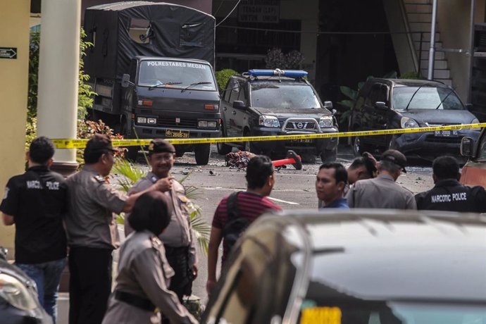 Imagen de archivo de un ataque de presuntos yihadistas en Indonesia.