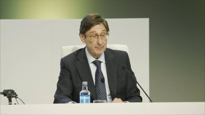 El president de Bankia, José Ignacio Goirigolzarri, durant la seua intervenció en la junta extraordanria d'accionistes.