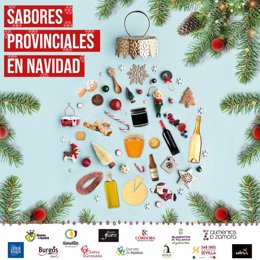 Cartel del concurso de sabores provinciales en Navidad. 