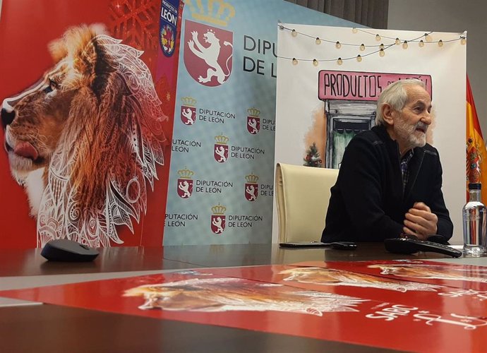Matías Llorento durante la rueda de prensa online para presentar la campaña de los productos leoneses.