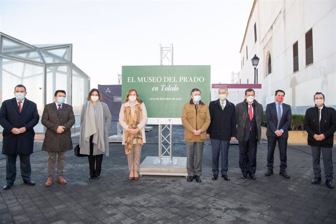 Inauguración de la exposición 'El Prado en las calles' que acoge el Paseo del Miradero de Toledo.