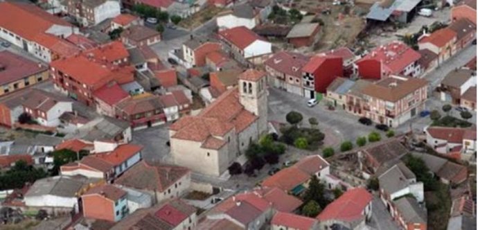 Vista aérea de Pedrajas de San Esteban.