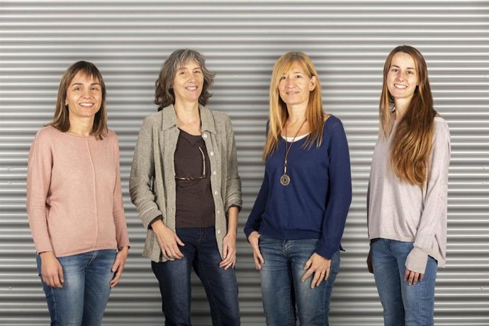 Parte del equipo de investigadoras de la UdG y la UAB que ha descubierto un posible beneficio de la estimulación eléctrica del cerebro en enfermos de Parkinson