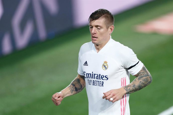 Toni Kroos en un partido del Real Madrid