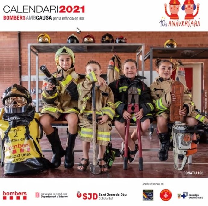 Recaudan 543.016 euros y invierten en 17 proyectos con el calendario 'Bombers amb Causa'
