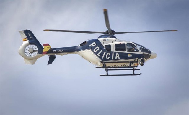Helicóptero  de la policía nacional en una imagen de archivo