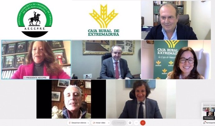 Encuentro virtual de Caja Rural de Extremadura con la Asociación de Criadores de Caballos.