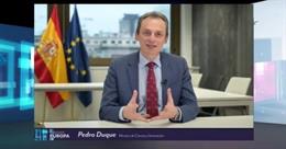 El ministro de Ciencia e Innovación, Pedro Duque, presidiendo la presentación en España de 'Horizonte Europa', el nuevo Programa Marco de Investigación e Innovación de la UE
