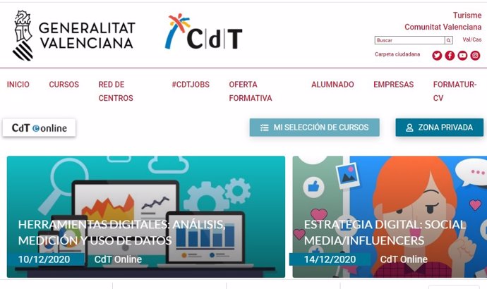 Turisme lanza la nueva web "más ágil e intuitiva" de la red de centros de turismo de la Comunitat Valenciana
