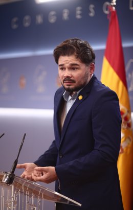 El portaveu d'ERC al Congrés, Gabriel Rufián. Madrid (Espanya), 24 de novembre del 2020. 