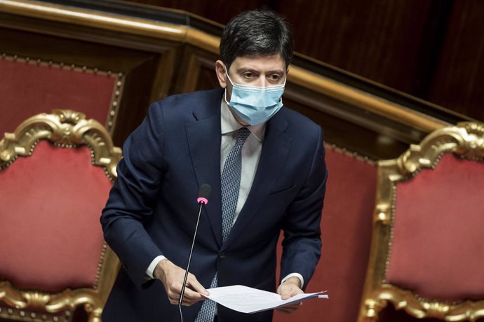 02 December 2020, Italy, Rome: Italian Health Minister Roberto Speranza speaks on the coronavirus (COVID-19) emergency during a plenary session at the lower house of parliament. Photo: Roberto Monaldo/LaPresse via ZUMA Press/dpa