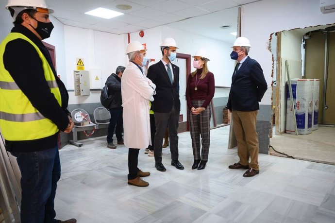 Visita a las obras del centro de salud de La Cañada